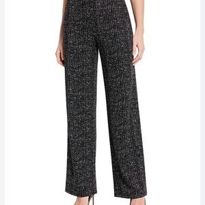 Zara Black Tweed Wide Leg Pants S